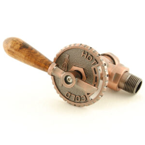 Bentley Lever Traditional Radiator Valve – Antique Copper (Manual)