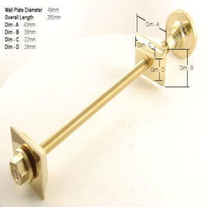 Cast Iron Radiator Luxury Wall Stay Fixing – Antique Brass